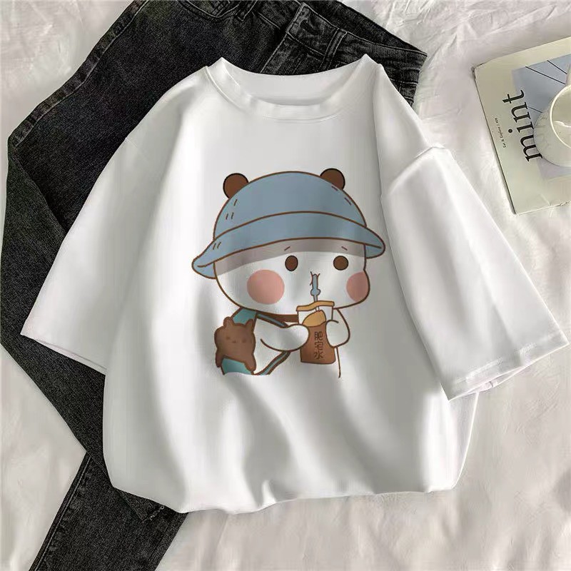 Áo thun tay lỡ form rộng unisex oversize, áo phông nam nữ đẹp ulzzang GẤU TRÚC ANHStore A03