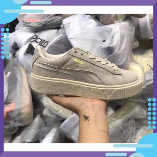 XẢ 𝐂ự𝐜 𝐑ẻ | Xả Xả| HOT THANH LÝ- Giầy puma mầu be da lộn 1:1 ( full box + free ship ) 2020 Có Sẵn : ' 2021 2021 $ 💞 .