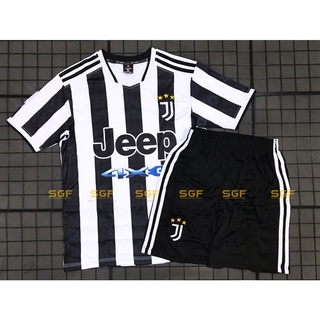 Quần Áo Bóng Đá JUVE trắng sọc đen sân nhà 2021