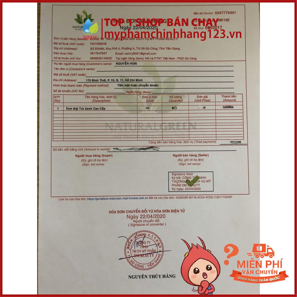 Bột trà xanh Mịn xanh 1 kg Thái Nguyên uống và đắp mặt.