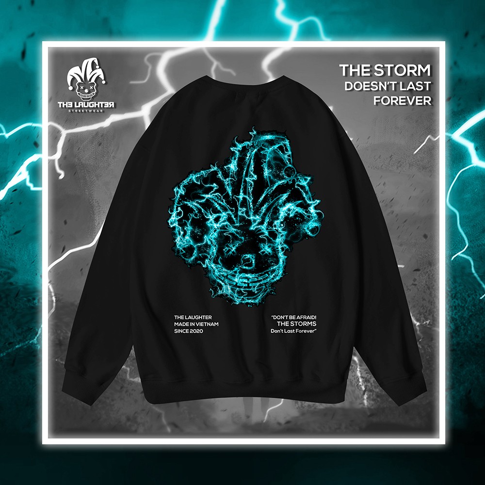 The Laughter - SWEATER LIGHTNING -Áo DÀI TAY NỈ DA CÁ