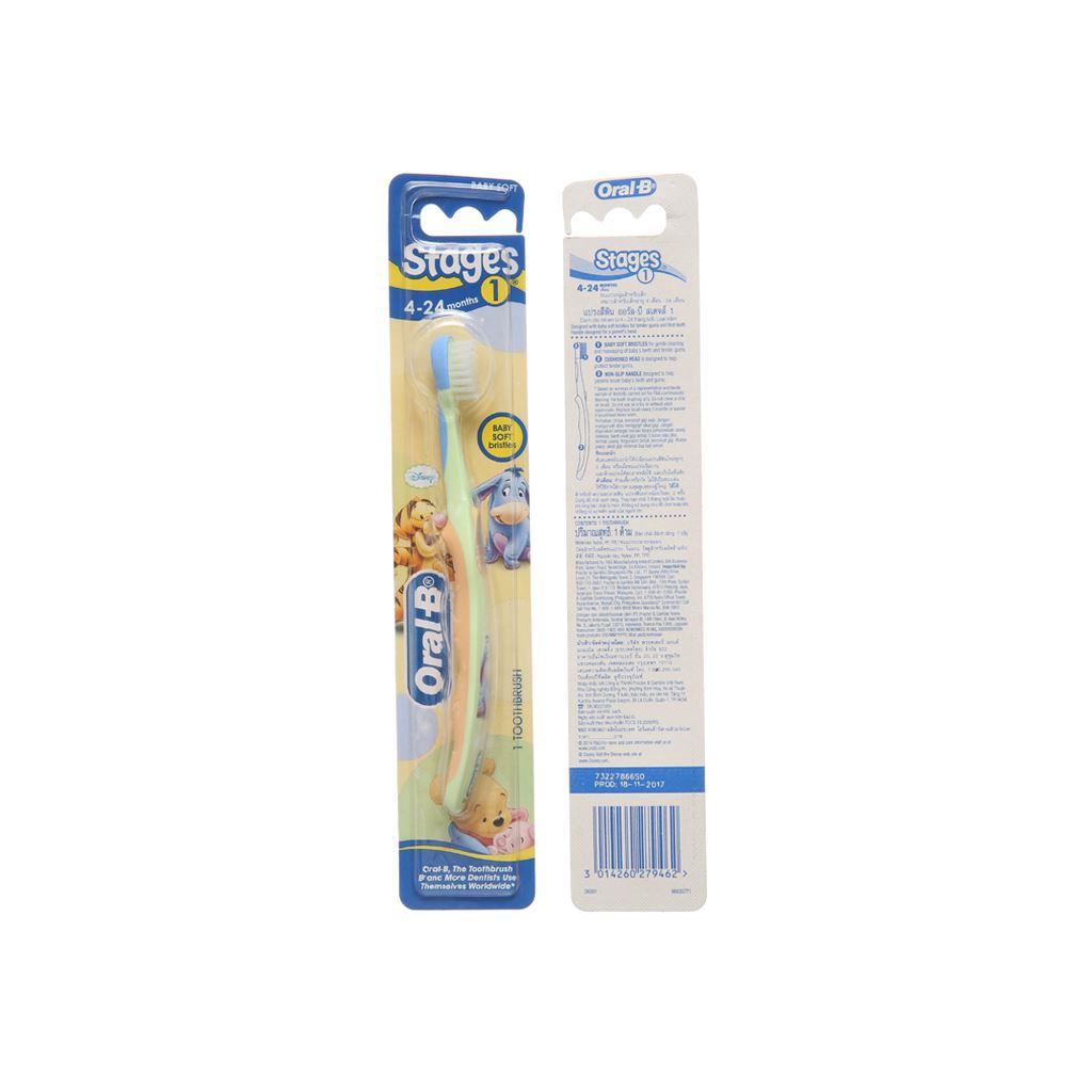 BÀN CHẢI TRẺ EM ORAL-B CHO BÉ TỪ DƯỚI 2 TUỔI TỚI TRÊN 7 TUỔI