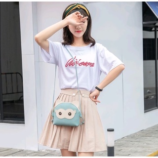 Túi đeo chéo họa tiết mắt mèo cute dễ thương