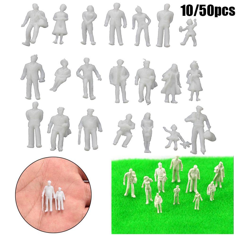 Set 10 / 50 Mô Hình Người Bằng Nhựa ABS Trang Trí Tiểu Cảnh