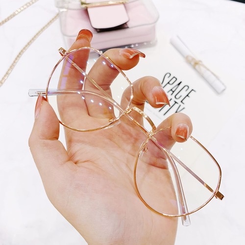 【0-600°Mắt kính chống ánh sáng xanh phong cách Hàn Quốc cho nam nữ