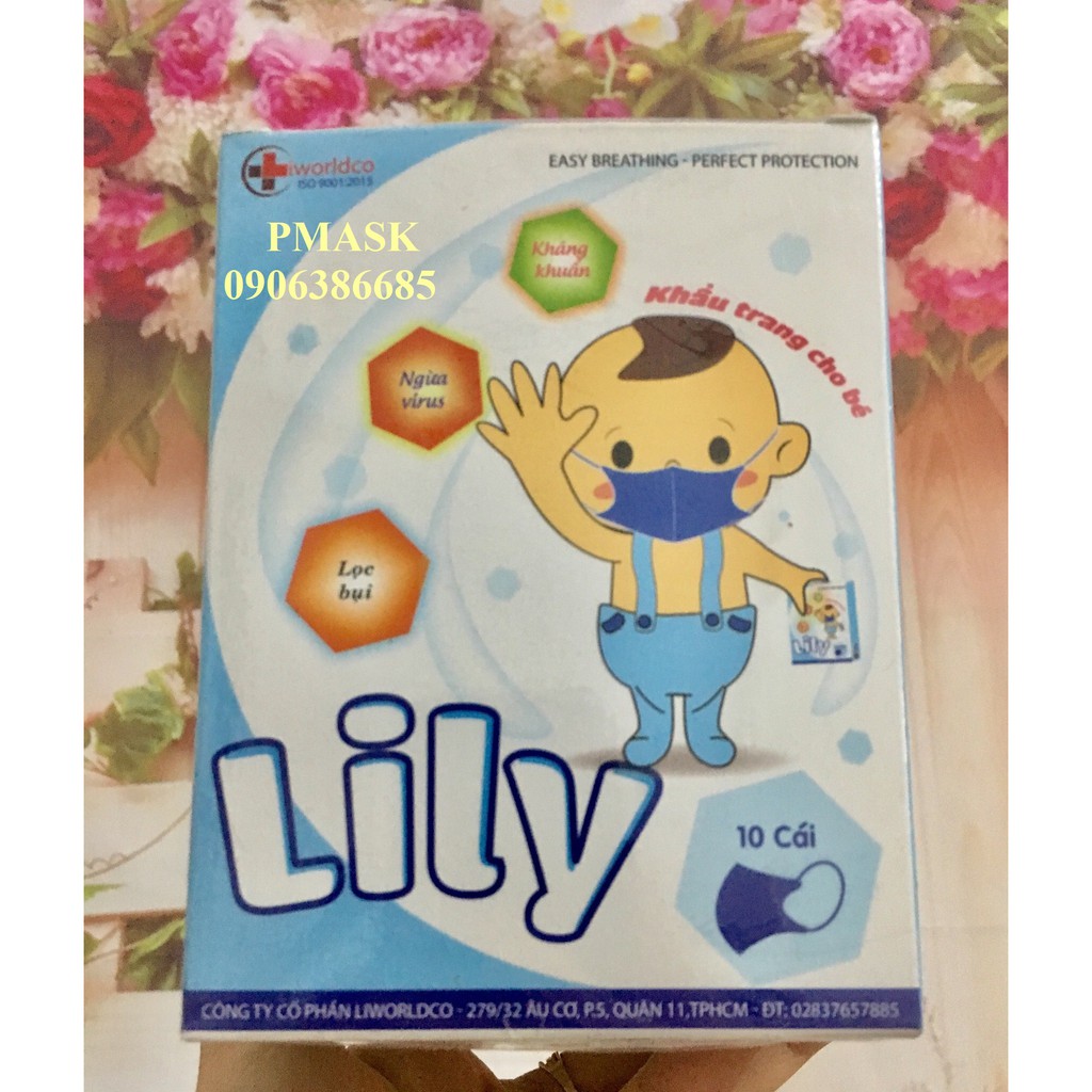 50 hộp khẩu trang Lily cho bé 10 cái/ Hộp