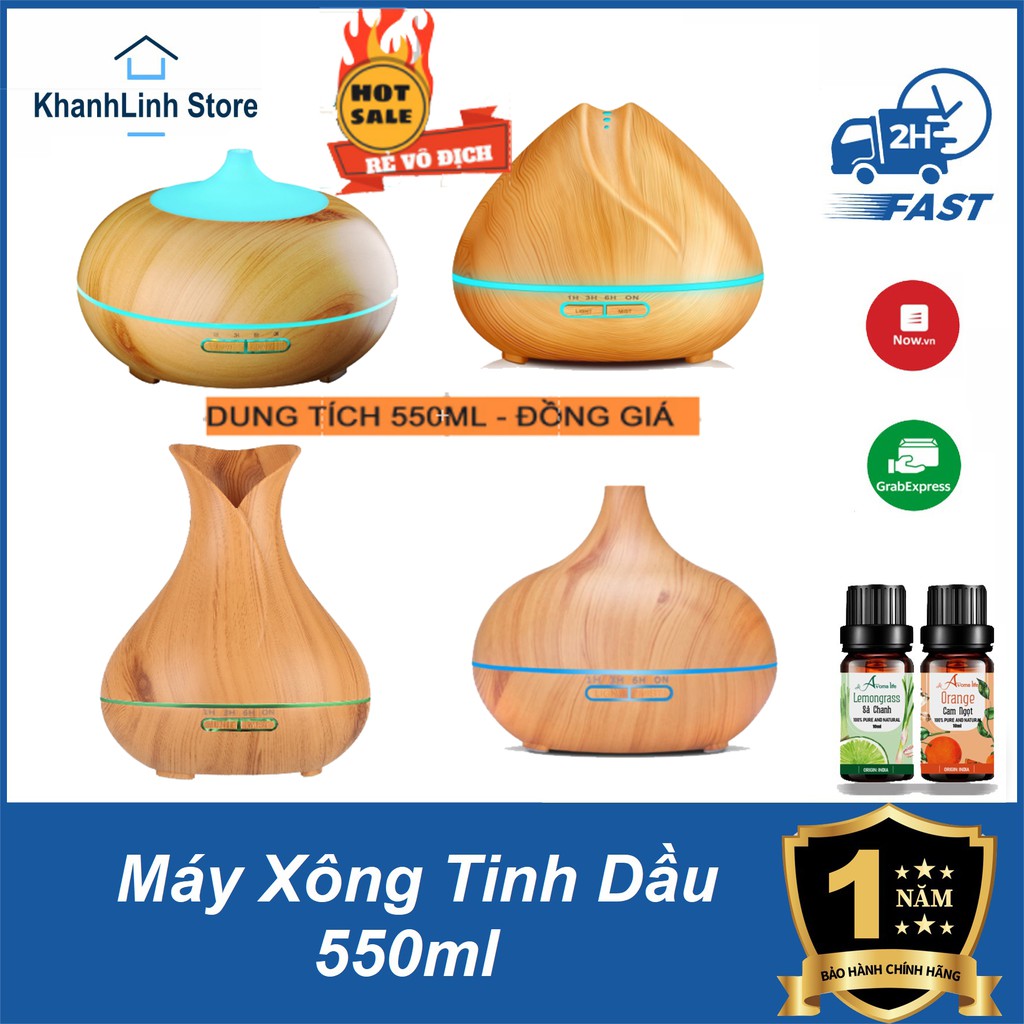 Xả Kho 3 Ngày - Đồng Giá + Máy khuếch Tán Tinh Dầu 550ml + Điều khiển