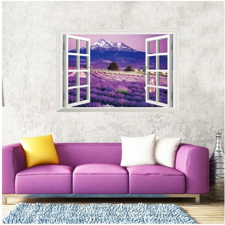 decal dán tường núi phú sỹ khổ to cực đẹp