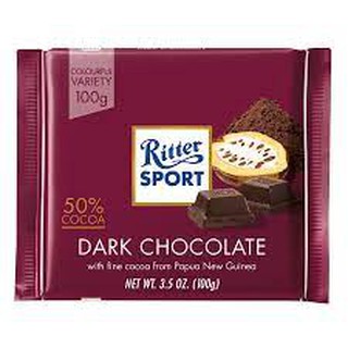 Socola đen 50% cacao Ritter Sport 100g