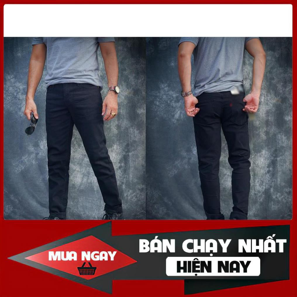 [Bán Sỉ]- Quần Jeans Levis 511 mầu đen ống đứng, dáng suông, co giãn nhẹ. Hàng xịn Made in Cambodia