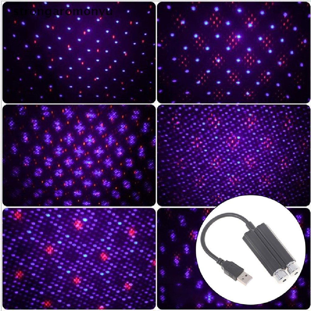 【YU】 Car Roof Star Light LED Starry Atmosphere Ambient Projector Galaxy Lights .