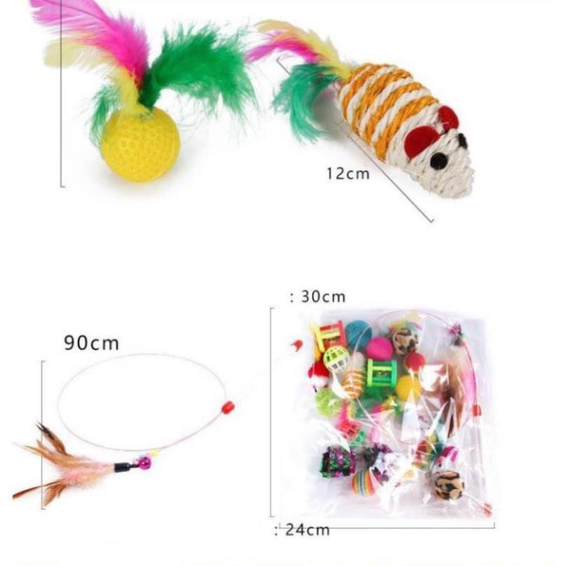 Orgo- Bộ Đồ Chơi mèo gồm 20 Món Cho Mèo chơi đùa thỏa thích
