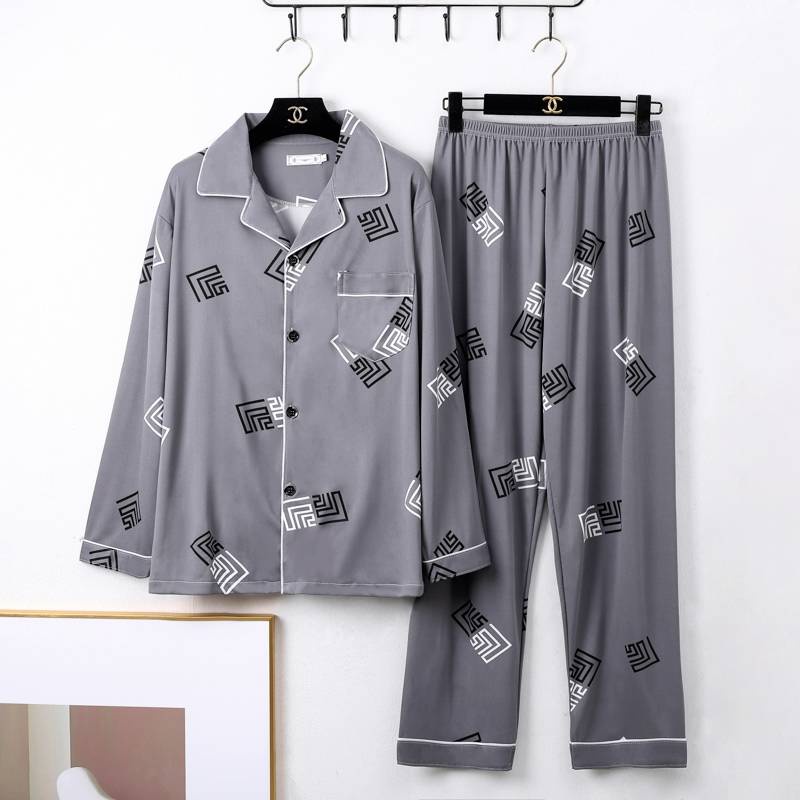 Đồ ngủ pijama cao cấp tay áo dài phù hợp với bốn mùa thời trang cho nam