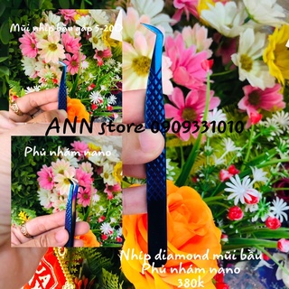 🌈 Nhíp nối mi diamond mũi nhám nano