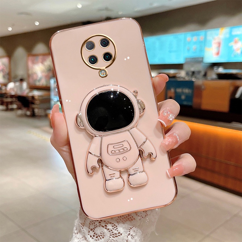 Astronaut Holder Stand Phone Case Xiaomi Mi 10T 10T Pro Poco X3 X3 Pro Poco X3 GT Poco M3 Pro 5G Poco M4 Pro 5G Redmi K30 K50 K50 Pro Redmi 9T Poco M3 Soft Cover