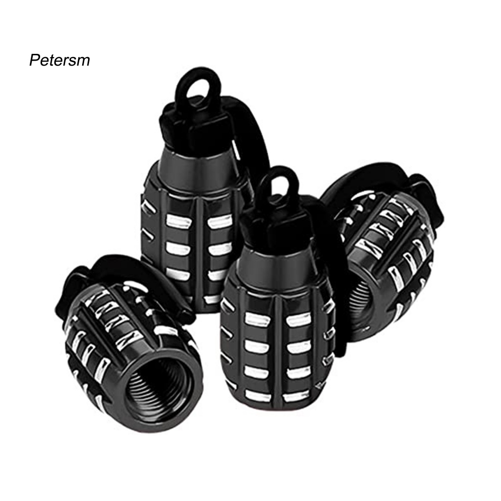 Bộ 4 Nắp Đậy Van Khí Chống Bụi Bằng Nhựa PP Hình Dáng Dễ Thương Bắt Mắt