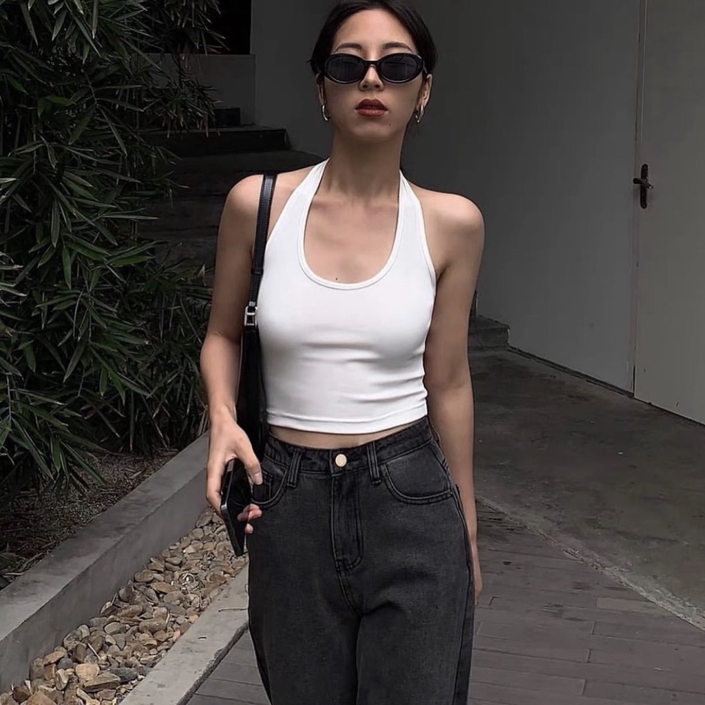 Áo thun croptop vòng dây cổ A2218 SUSTORE