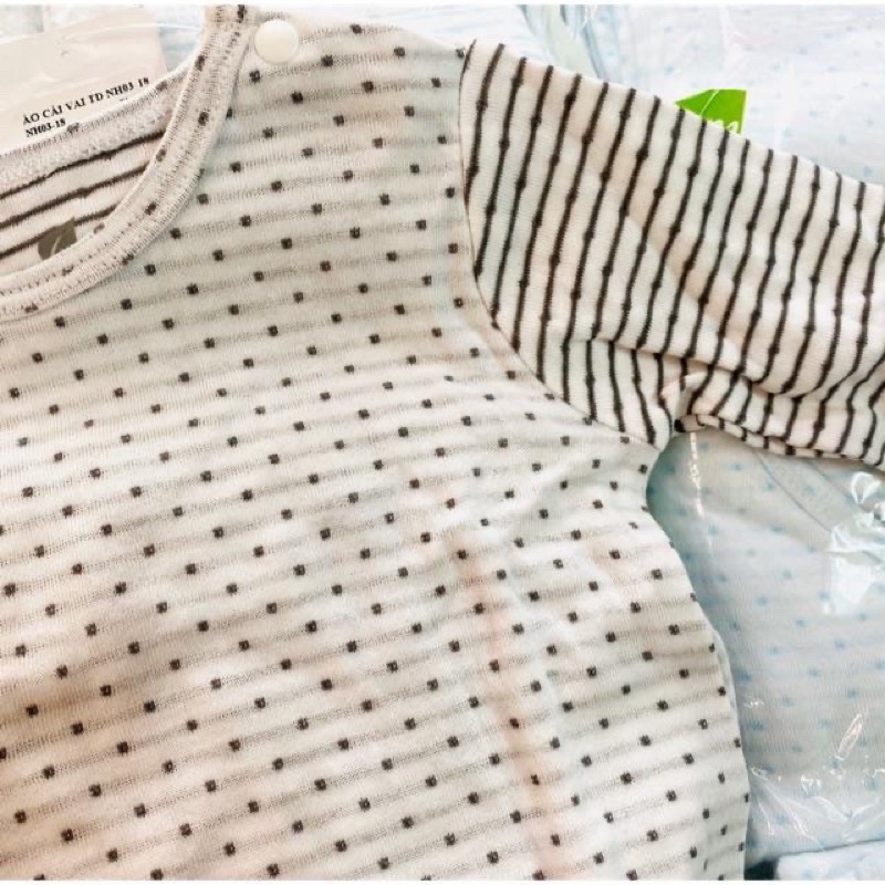 Áo cài vai cotton 2 lớp Lullaby chất siêu mềm