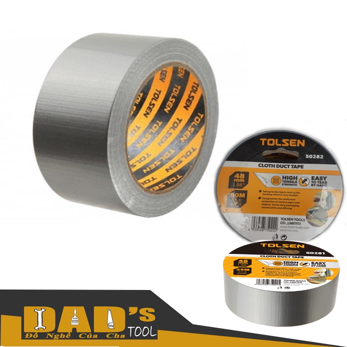 BĂNG KEO VẢI SIÊU DÍNH 48MM - TOLSEN 50281/82