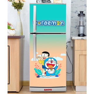 Decal dán Tủ Lạnh Doremon  chất liệu cao cấp