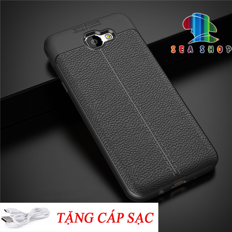 Ốp dẻo Samsung J5 Prime - G570 vân da chống sốc AutoFocus [CHÍNH HÃNG]