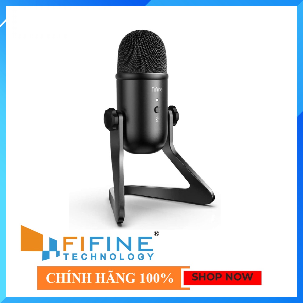 FIFINE K678 - HÀNG CHÍNH HÃNG - Mic thu âm để bàn cổng USB dành cho Máy tính