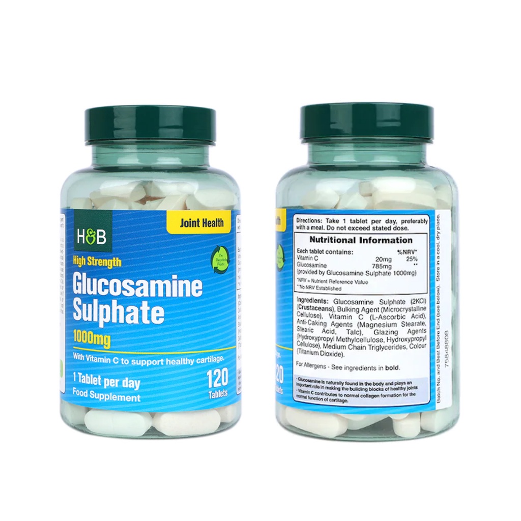 UK-  Viên uống hỗ trợ cải thiện Xương Khớp Glucosamine Joint care Lọ 120 viên