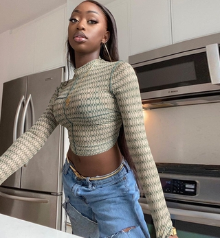 Áo Lửng Tay Dài Thời Trang Cho Nữ