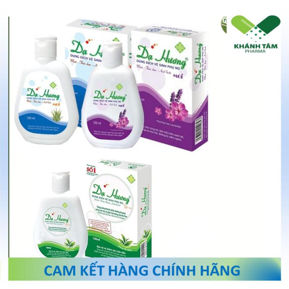 ! Dung dịch vệ sinh phụ nữ Dạ Hương Nha đam, Lavender, Trà xanh [DDVS]