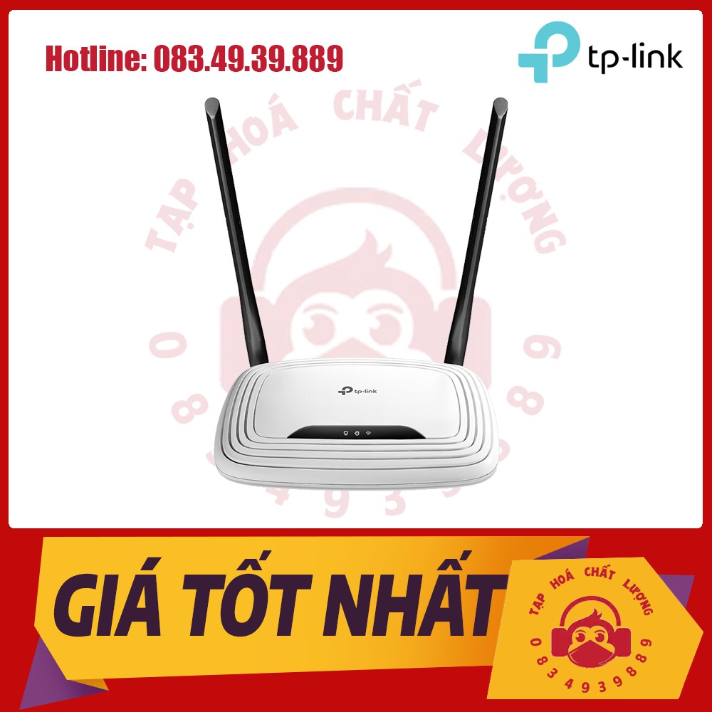[Giảm 2% nhập "TAPHCLMC6" ] Bộ phát wifi không dây TP-Link N 300Mbps (Thiết bị mạng) - TL-WR841N - Hàng Chính Hãng | BigBuy360 - bigbuy360.vn