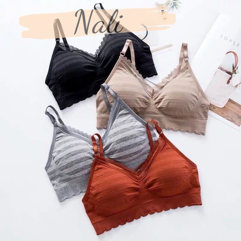 Áo bra ren dây mảnh, áp tập gym yoga NL040