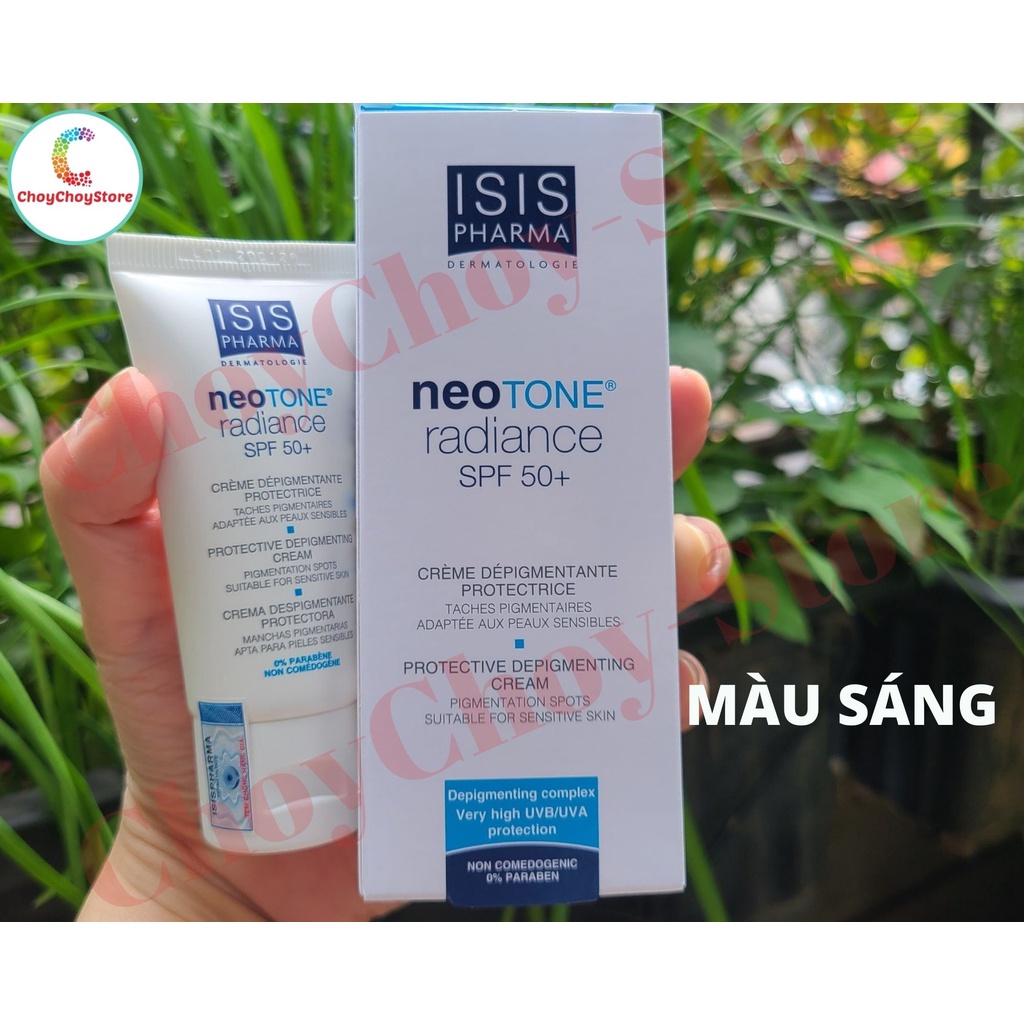 [TEM CTY] ISIS Pharma Neotone Radiance SPF50+ 30mL - Kem dưỡng trắng da, kết hợp với chống nắng