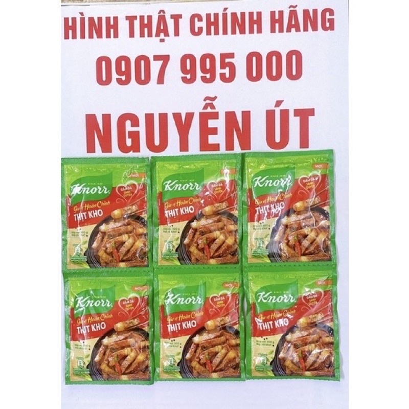 gia vị thịt kho knorr 28g x dây 6 gói