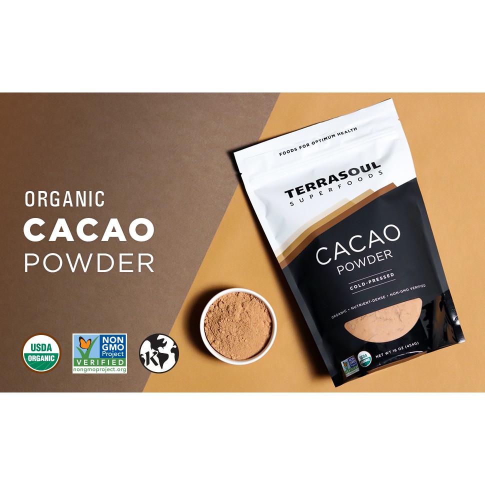 [Terrasoul Superfoods]Bột cacao hữu cơ (Organic Cacao Powder)