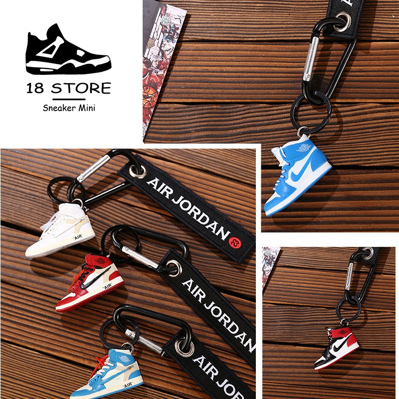 Móc Khóa Giày Jordan 🔥TẶNG BOX🔥 Mô Hình Giày Sneaker Mini