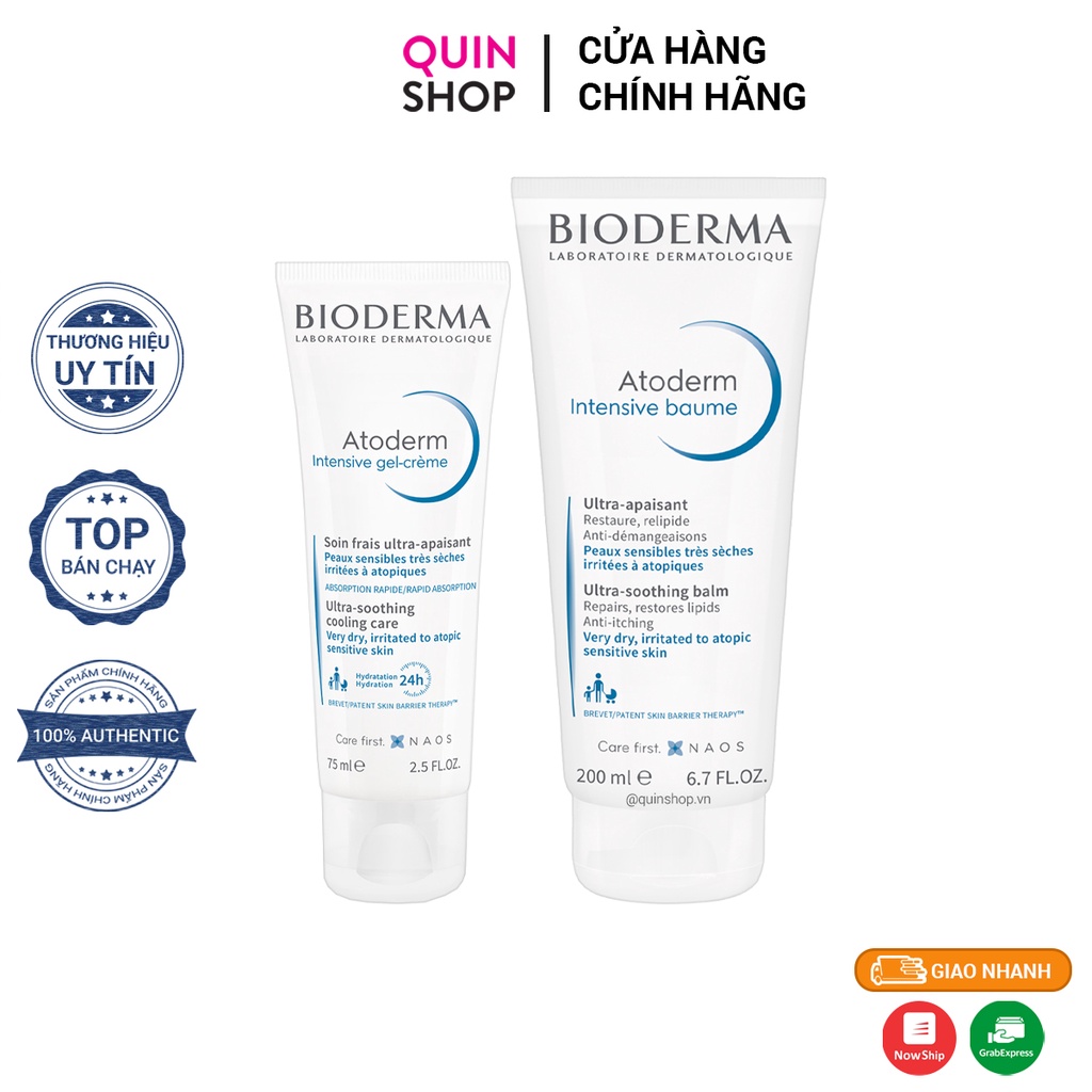 Kem Dưỡng Cấp Ẩm Sâu, Dịu Da Bioderma Atoderm Intensive