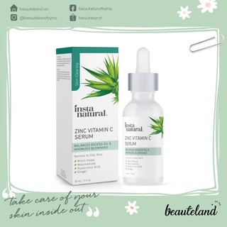 Tinh chất giảm mụn, mờ thâm Instanatural Zinc Vitamin C Serum