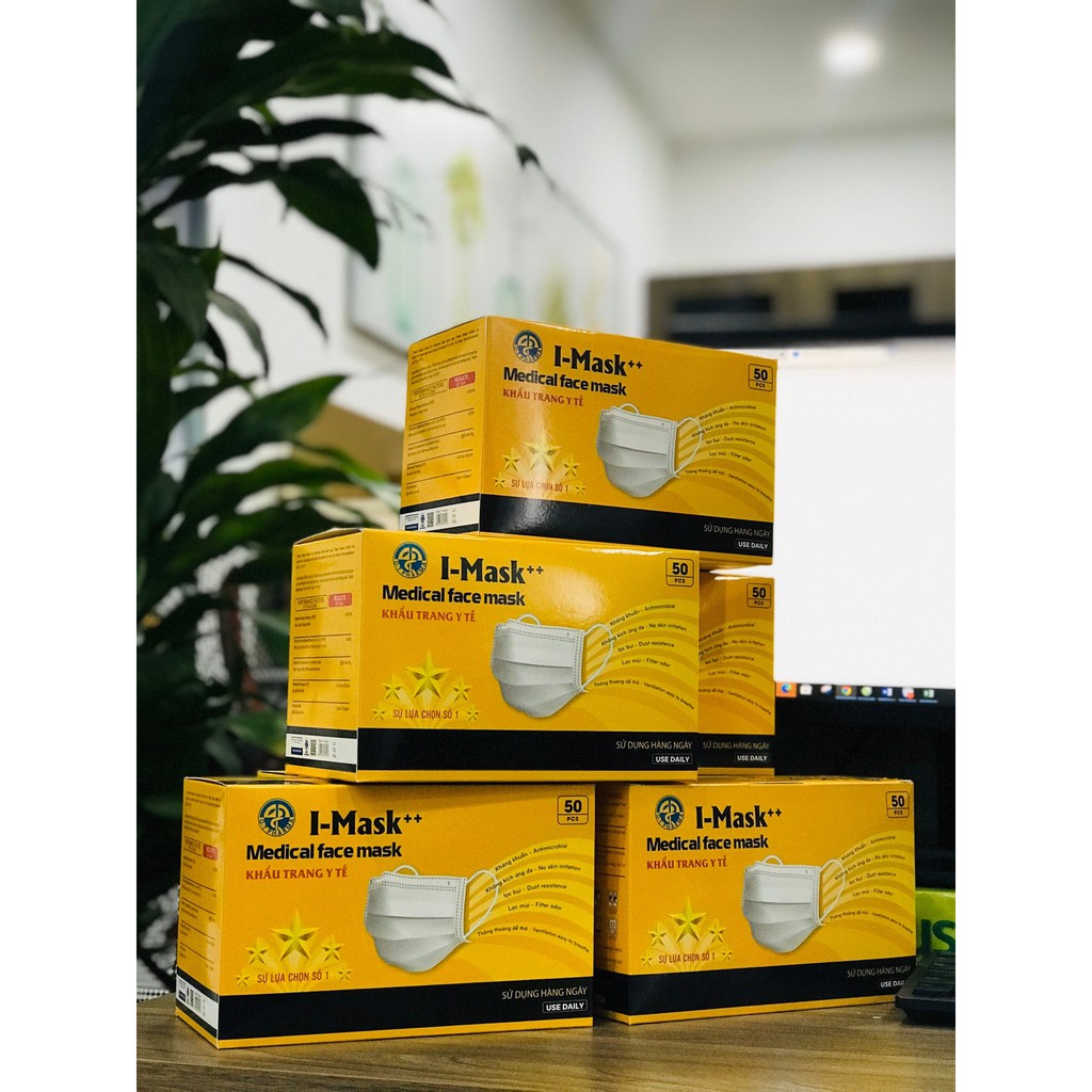 [GIẢM GIÁ] 50 Khẩu trang Y Tế I-Mask ++ OT Pharma | Đạt chuẩn TCVN 8389:2010 và ISO 13485:2016