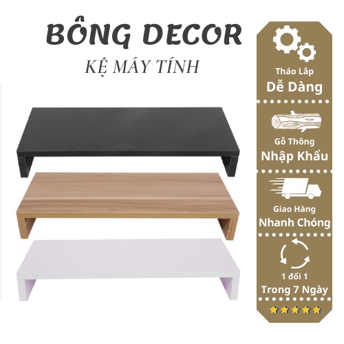 Kệ máy tính để bàn, kệ máy tính gỗ MDF thiết kế Hàn Quốc