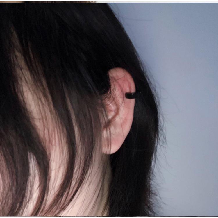 Khuyên tai kẹp vành bản dày nam nữ phong cách Unisex Hàn Quốc