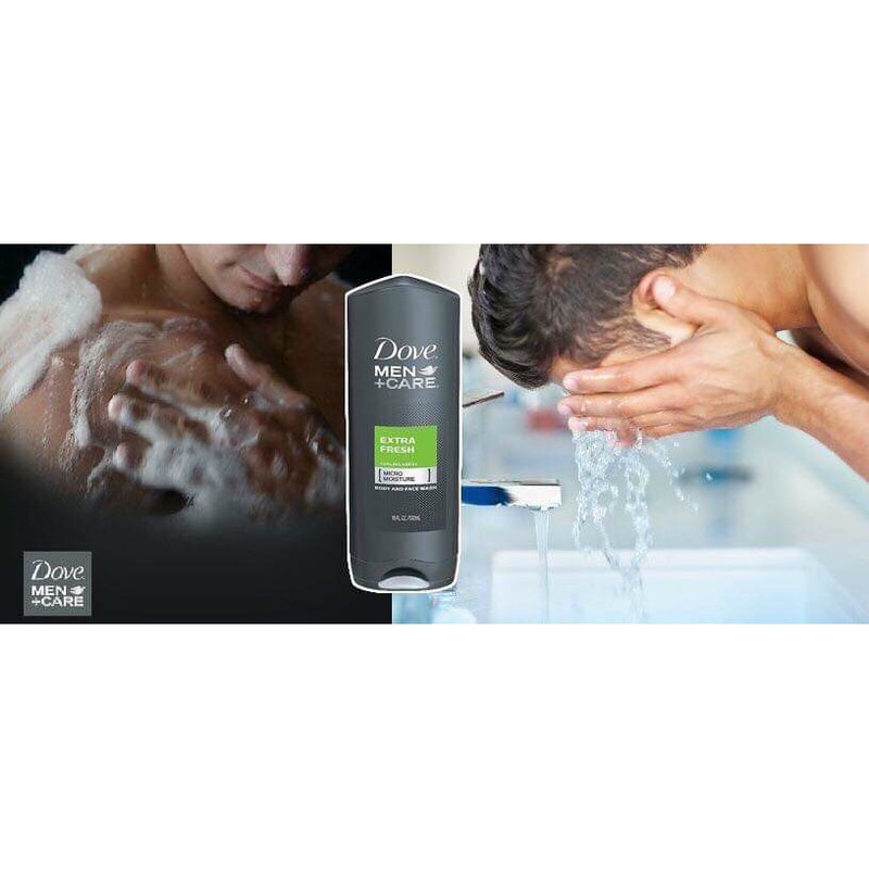 [ CHÍNH HÃNG ] Sữa tắm và rửa mặt dành cho Nam _ Dove Men Care Extra Fresh Body and Face Wash 532ml