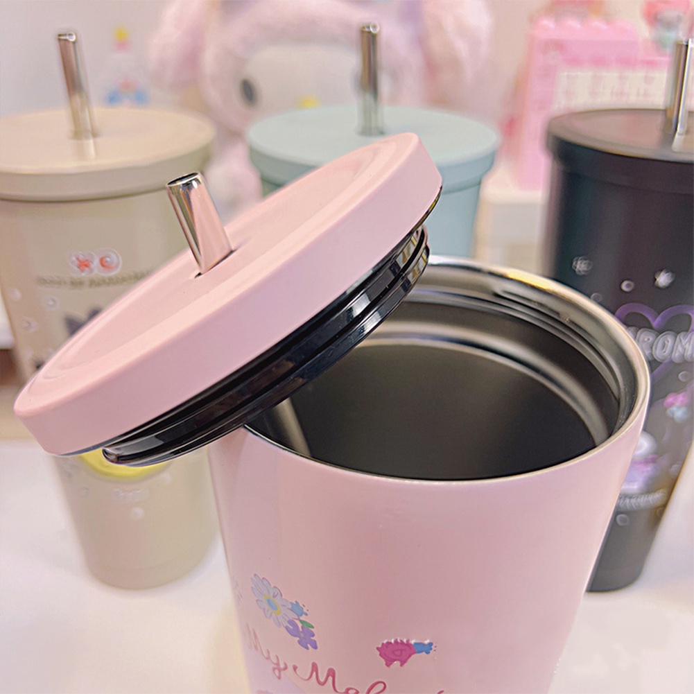 Sanrio Bình Nước Giữ Nhiệt Bằng Thép Không Gỉ 304 750ml Họa Tiết Cinnamoroll My Melody Kuromi Đáng Yêu