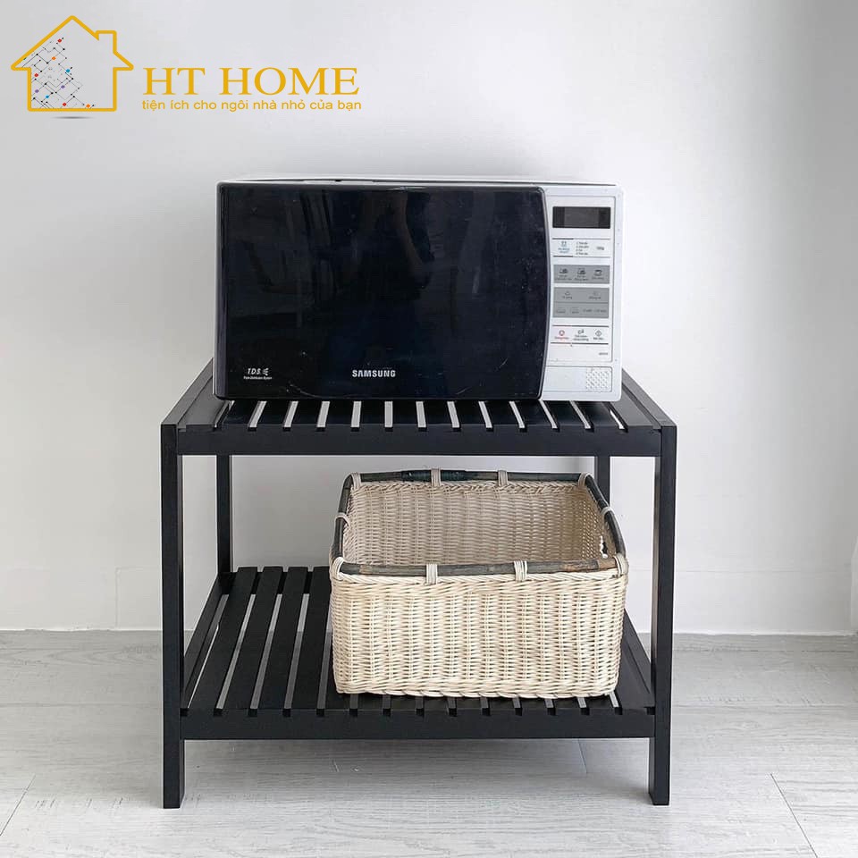 KỆ LÒ VI SÓNG 2 TẦNG GỖ THÔNG | BigBuy360 - bigbuy360.vn