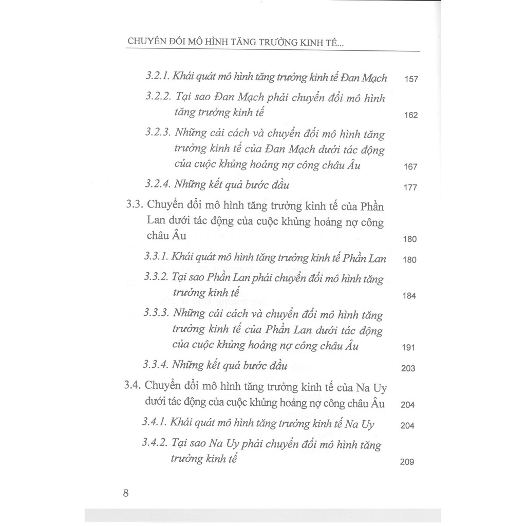 Sách - Chuyển Đổi Mô Hình Tăng Trưởng Kinh Tế Ở Một Số Nước Bắc Âu Dưới Tác Động Của Cuộc Khủng Hoảng Nợ Công Châu Âu