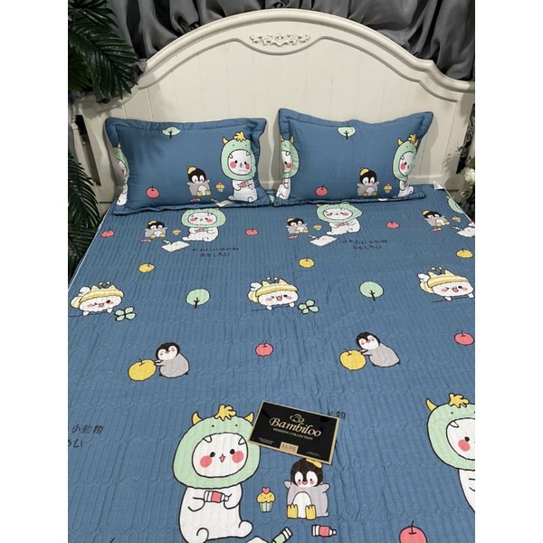 Ga gối cotton trần bông bo chun hàng loại 1- giá rẻ