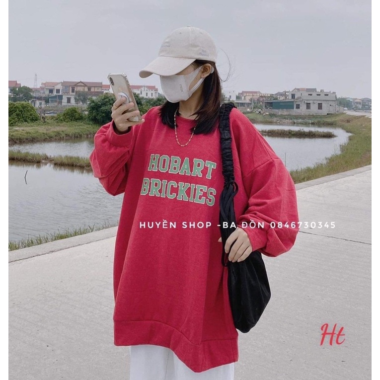 Áo swearter HOBA chữ xanh H2A