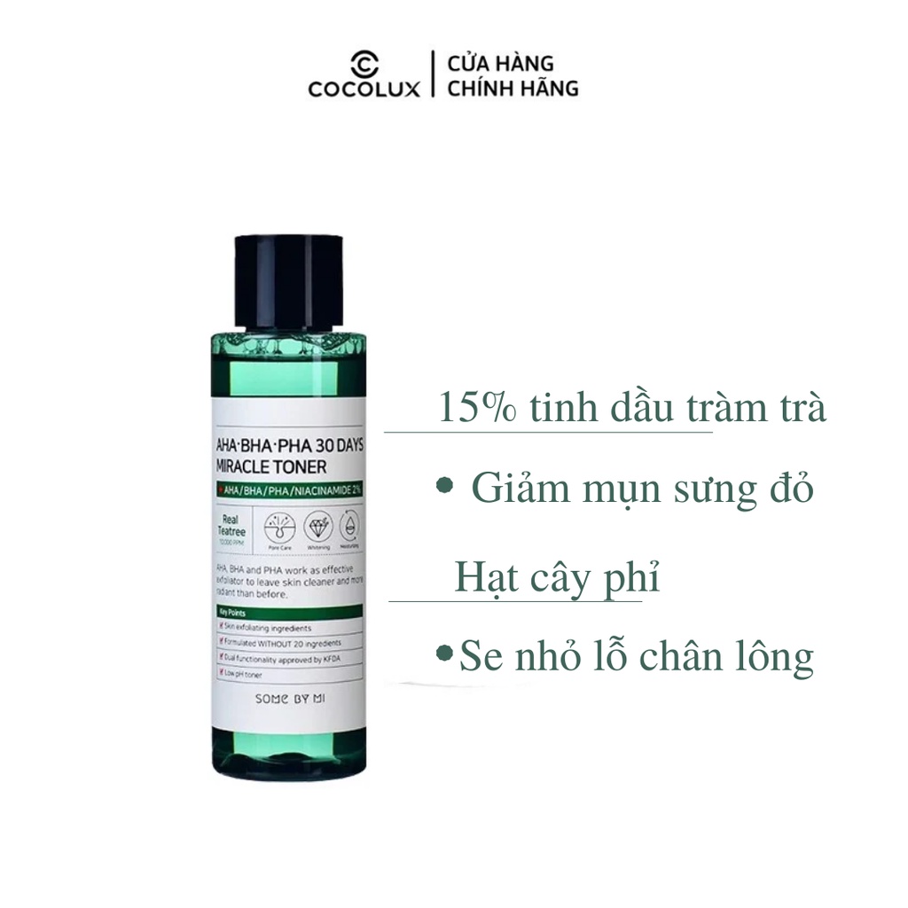 Nước hoa hồng Some By Mi AHA-BHA-PHA 30 Days Miracle Toner 150ml