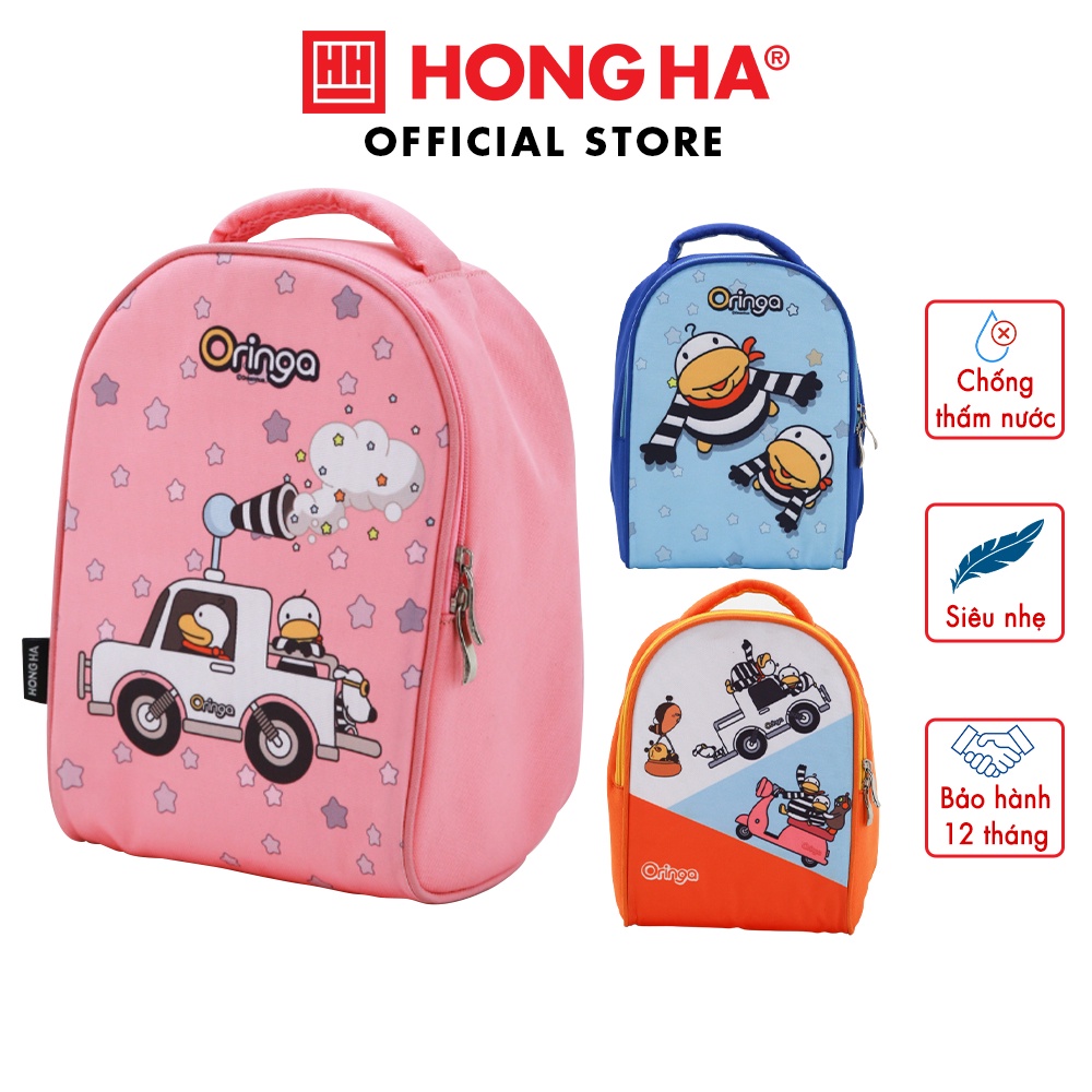 Balo mầm non Oringa Hồng Hà chống thấm nước - 3712