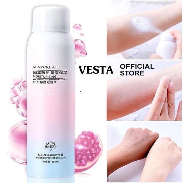 Xịt Chống Nắng Maycreate ☀️𝑭𝒓𝒆𝒆𝒔𝒉𝒊𝒑☀️ Trắng Da Nâng Tông Chống Nước 150ml | BigBuy360 - bigbuy360.vn