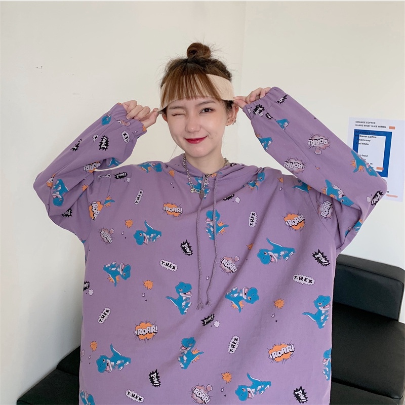 【ZHELIHANGFEI】Áo Hoodie Tay Dài Theo Phong Cách Preppy